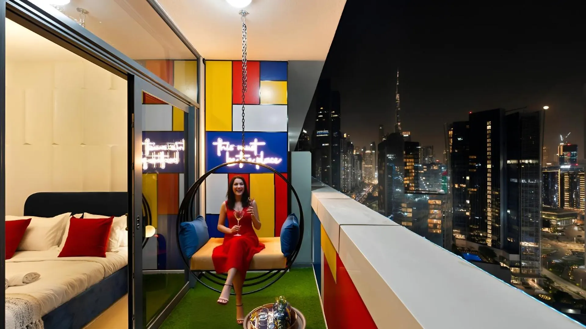 아파트 New 1Br, Burj Khalifa View, Top Floor, 8Min To Dubai Mall